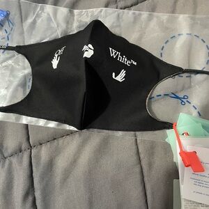 Off-White Black mask Logo printed